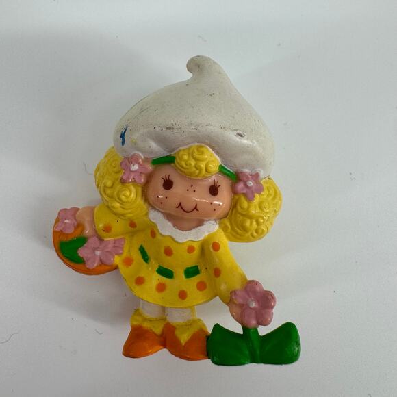 Kenner Lemon Meringue 1981 Strawberry Shortcake PVC Figure Vintage Collectible - Picture 1 of 4